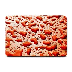 Water Drops Background Small Doormat  by Nexatart