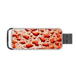 Water Drops Background Portable USB Flash (Two Sides) Front