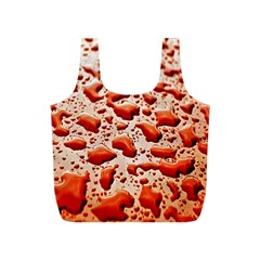 Water Drops Background Full Print Recycle Bags (s)  by Nexatart