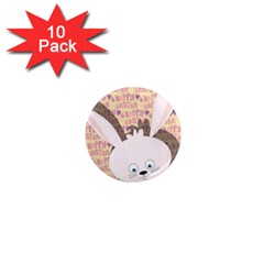 Easter Bunny  1  Mini Magnet (10 Pack)  by Valentinaart