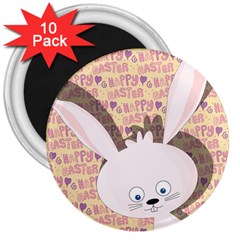 Easter Bunny  3  Magnets (10 Pack)  by Valentinaart