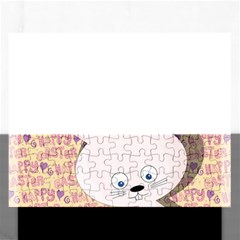 Easter Bunny  Rectangular Jigsaw Puzzl by Valentinaart