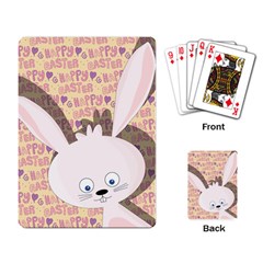 Easter Bunny  Playing Card by Valentinaart