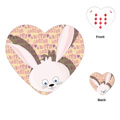 Easter Bunny  Playing Cards (heart)  by Valentinaart