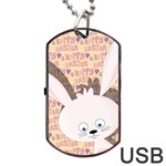 Easter bunny  Dog Tag USB Flash (One Side) Front