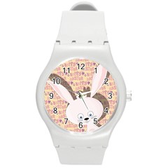 Easter Bunny  Round Plastic Sport Watch (m) by Valentinaart