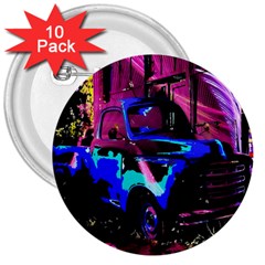 Abstract Artwork Of A Old Truck 3  Buttons (10 Pack) 