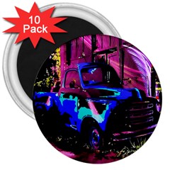 Abstract Artwork Of A Old Truck 3  Magnets (10 Pack)  by Nexatart