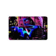 Abstract Artwork Of A Old Truck Magnet (name Card) by Nexatart