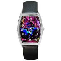 Abstract Artwork Of A Old Truck Barrel Style Metal Watch by Nexatart