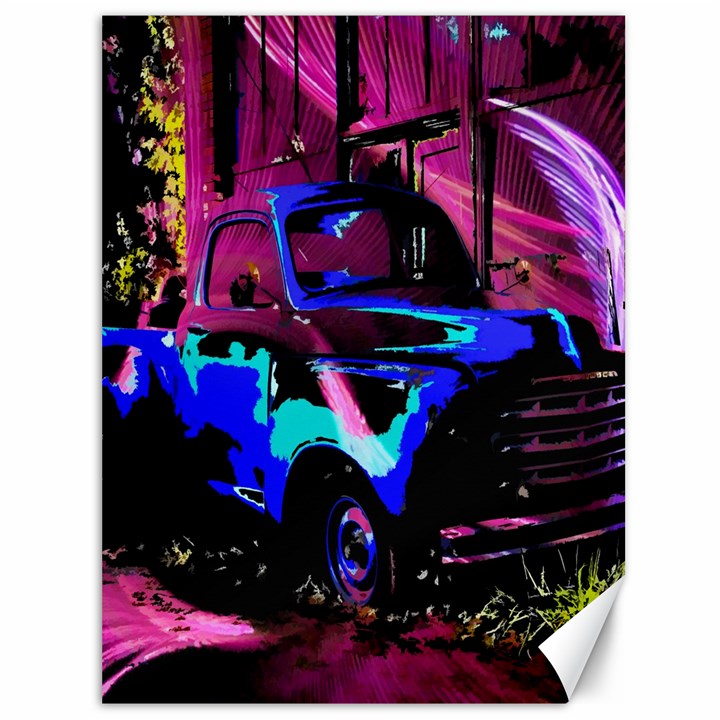 Abstract Artwork Of A Old Truck Canvas 36  x 48  