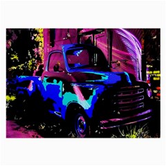 Abstract Artwork Of A Old Truck Large Glasses Cloth by Nexatart