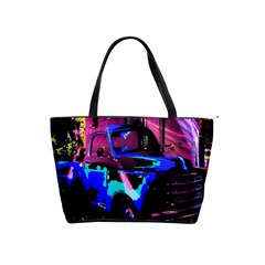 Abstract Artwork Of A Old Truck Shoulder Handbags by Nexatart