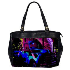 Abstract Artwork Of A Old Truck Office Handbags by Nexatart