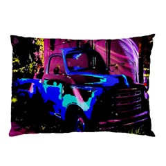 Abstract Artwork Of A Old Truck Pillow Case (two Sides) by Nexatart