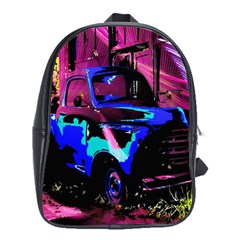 Abstract Artwork Of A Old Truck School Bags (xl)  by Nexatart