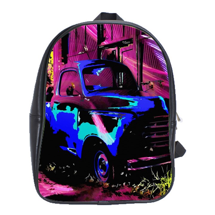 Abstract Artwork Of A Old Truck School Bags (XL) 