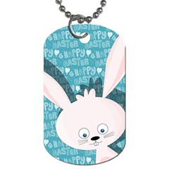 Easter Bunny  Dog Tag (two Sides) by Valentinaart