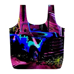 Abstract Artwork Of A Old Truck Full Print Recycle Bags (l)  by Nexatart