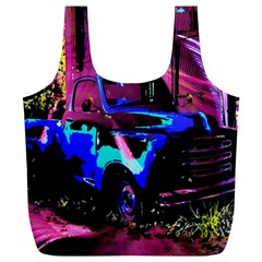 Abstract Artwork Of A Old Truck Full Print Recycle Bags (l)  by Nexatart