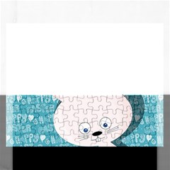 Easter Bunny  Rectangular Jigsaw Puzzl by Valentinaart