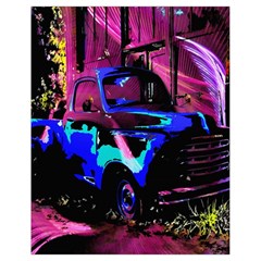 Abstract Artwork Of A Old Truck Drawstring Bag (small) by Nexatart