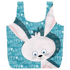 Easter Bunny  Full Print Recycle Bags (l)  by Valentinaart