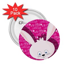 Easter Bunny  2 25  Buttons (10 Pack)  by Valentinaart