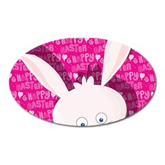 Easter Bunny  Oval Magnet by Valentinaart