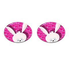 Easter Bunny  Cufflinks (oval) by Valentinaart