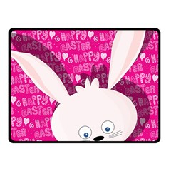 Easter Bunny  Fleece Blanket (small) by Valentinaart