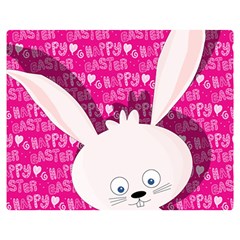 Easter Bunny  Double Sided Flano Blanket (medium)  by Valentinaart