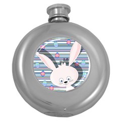 Easter bunny  Round Hip Flask (5 oz)