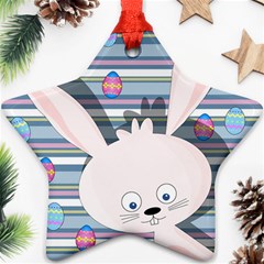 Easter bunny  Star Ornament (Two Sides)