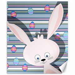 Easter bunny  Canvas 8  x 10 