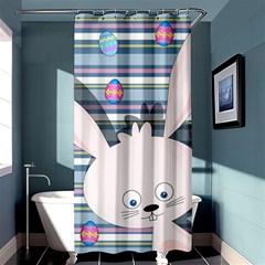 Easter bunny  Shower Curtain 36  x 72  (Stall) 