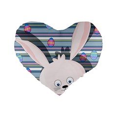 Easter bunny  Standard 16  Premium Heart Shape Cushions