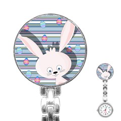 Easter bunny  Stainless Steel Nurses Watch