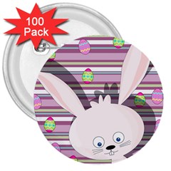 Easter Bunny  3  Buttons (100 Pack)  by Valentinaart