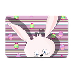 Easter Bunny  Small Doormat  by Valentinaart