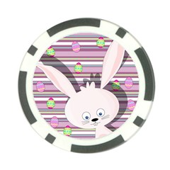 Easter Bunny  Poker Chip Card Guard by Valentinaart