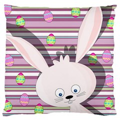 Easter Bunny  Large Cushion Case (one Side) by Valentinaart