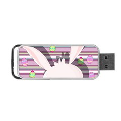 Easter Bunny  Portable Usb Flash (two Sides) by Valentinaart