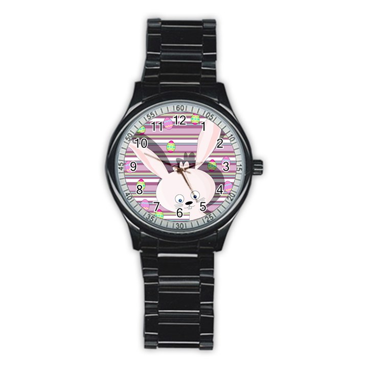 Easter bunny  Stainless Steel Round Watch