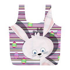 Easter Bunny  Full Print Recycle Bags (l)  by Valentinaart