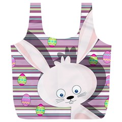 Easter Bunny  Full Print Recycle Bags (l)  by Valentinaart