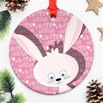 Easter bunny  Ornament (Round) Front