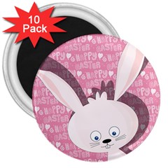 Easter Bunny  3  Magnets (10 Pack)  by Valentinaart