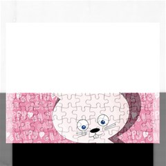 Easter Bunny  Rectangular Jigsaw Puzzl by Valentinaart