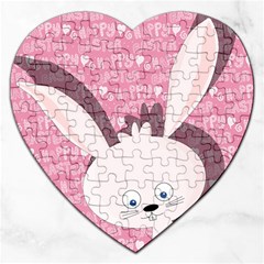 Easter Bunny  Jigsaw Puzzle (heart) by Valentinaart